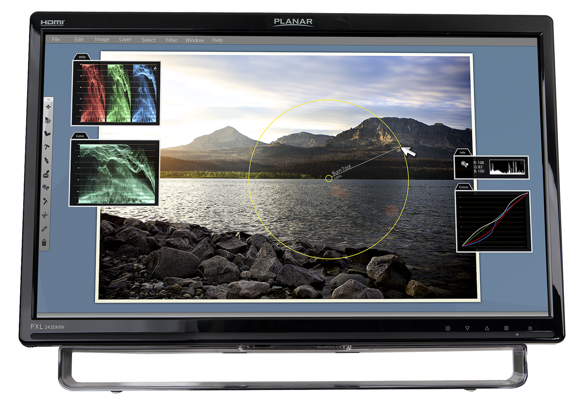 using a touch screen monitor quotation