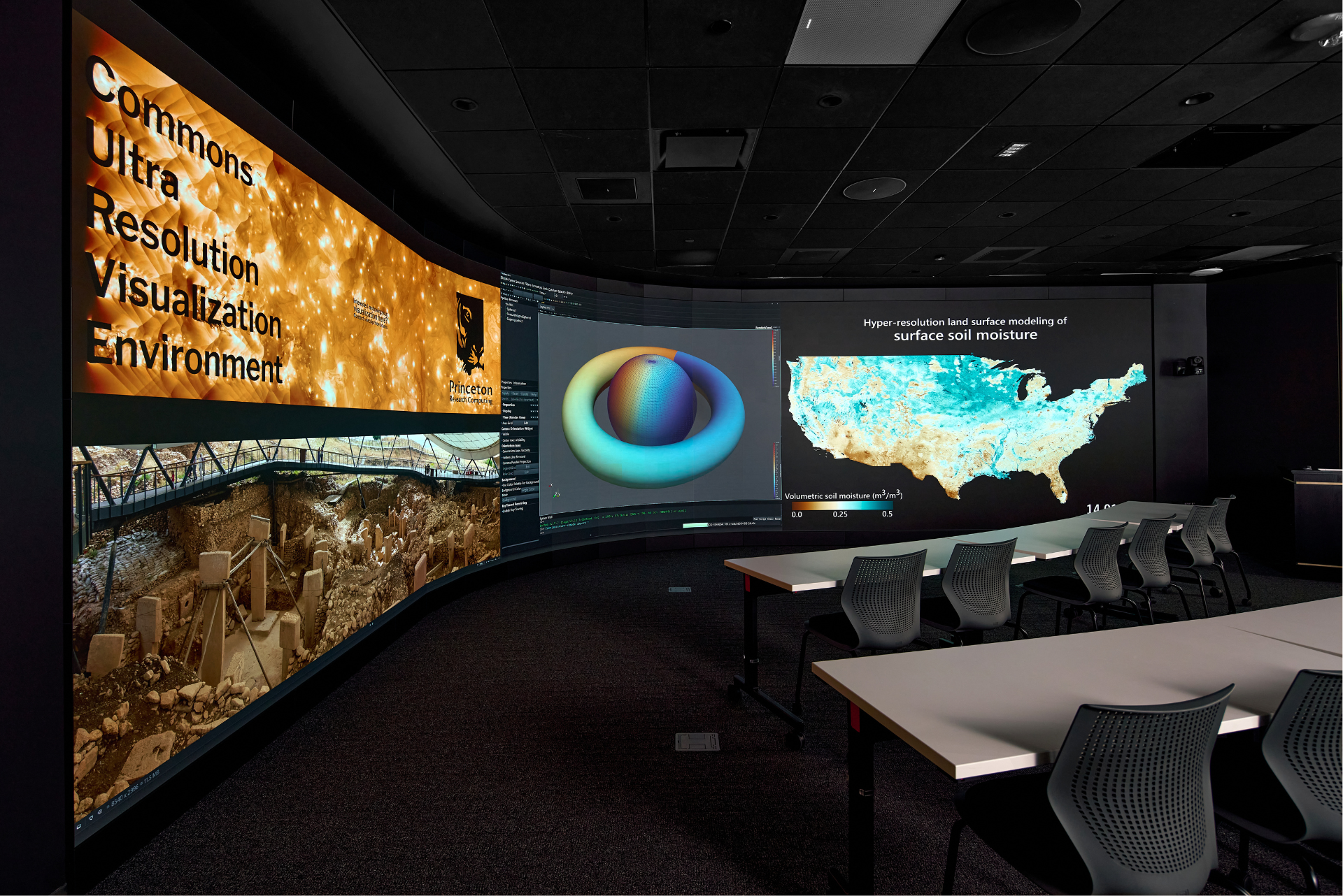 Princeton Research Computing Commons Visualization Lab Image