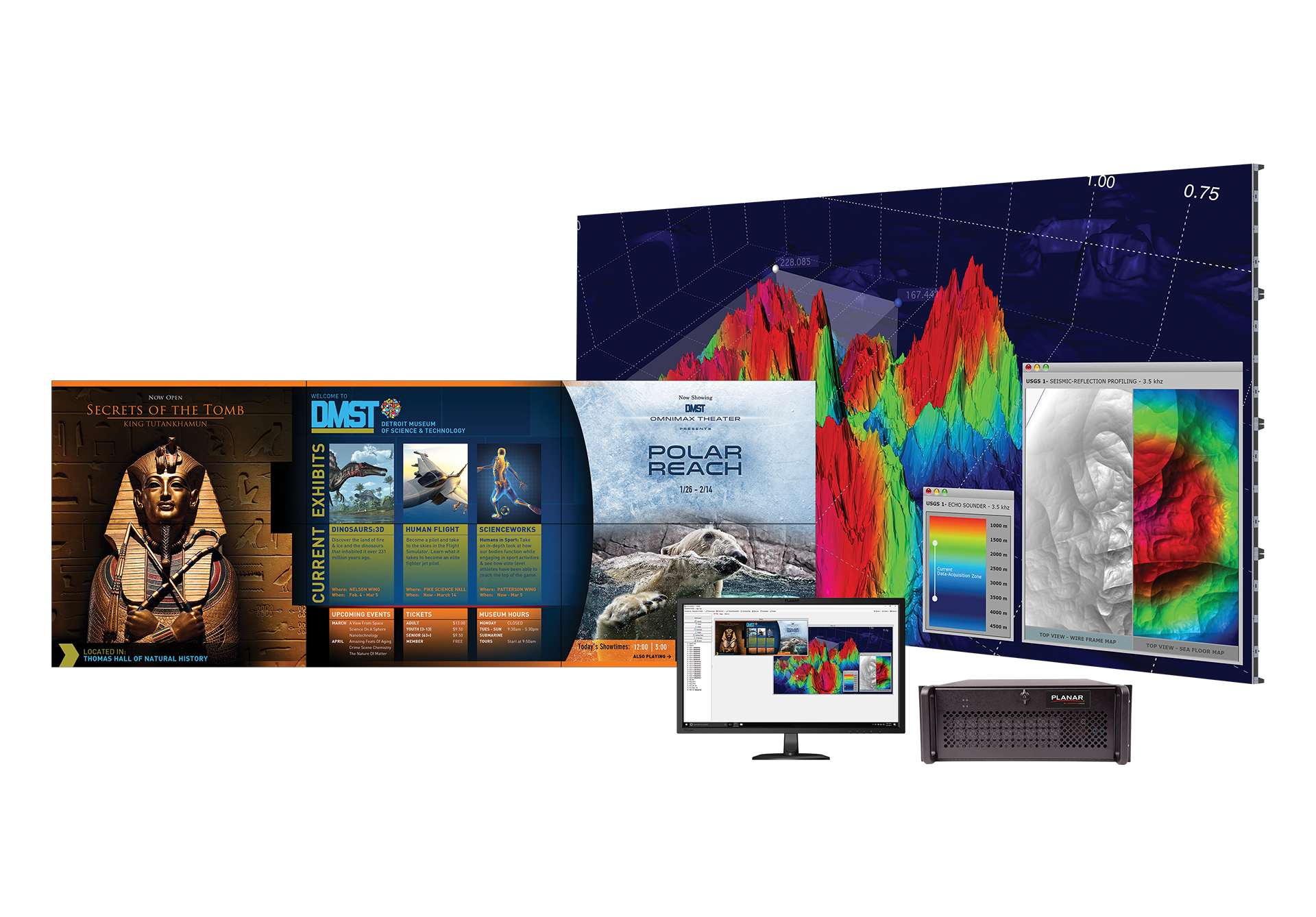 Nebraska Furniture Mart of Texas uses Planar Displays for a Nebraska Furniture Mart of Texas uses Planar Displays for a
