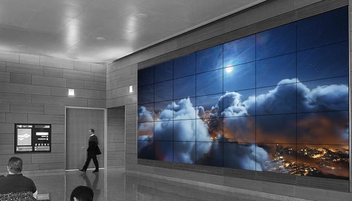 lcd led digital wall displays signage solutions planar