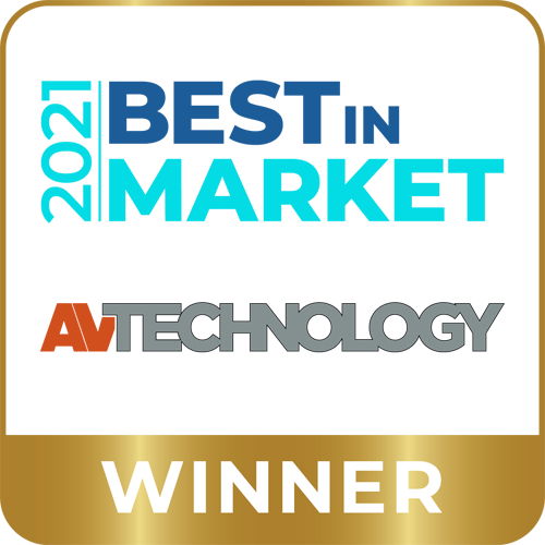 2021 InfoComm Best of Market Award winner for AV Technology