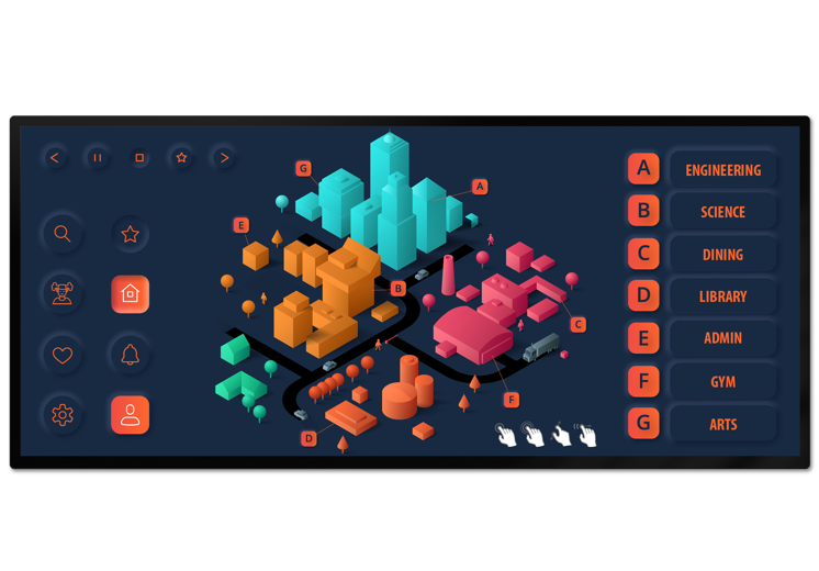 Planar URW Touch Map Landscape 1920X1338 Image