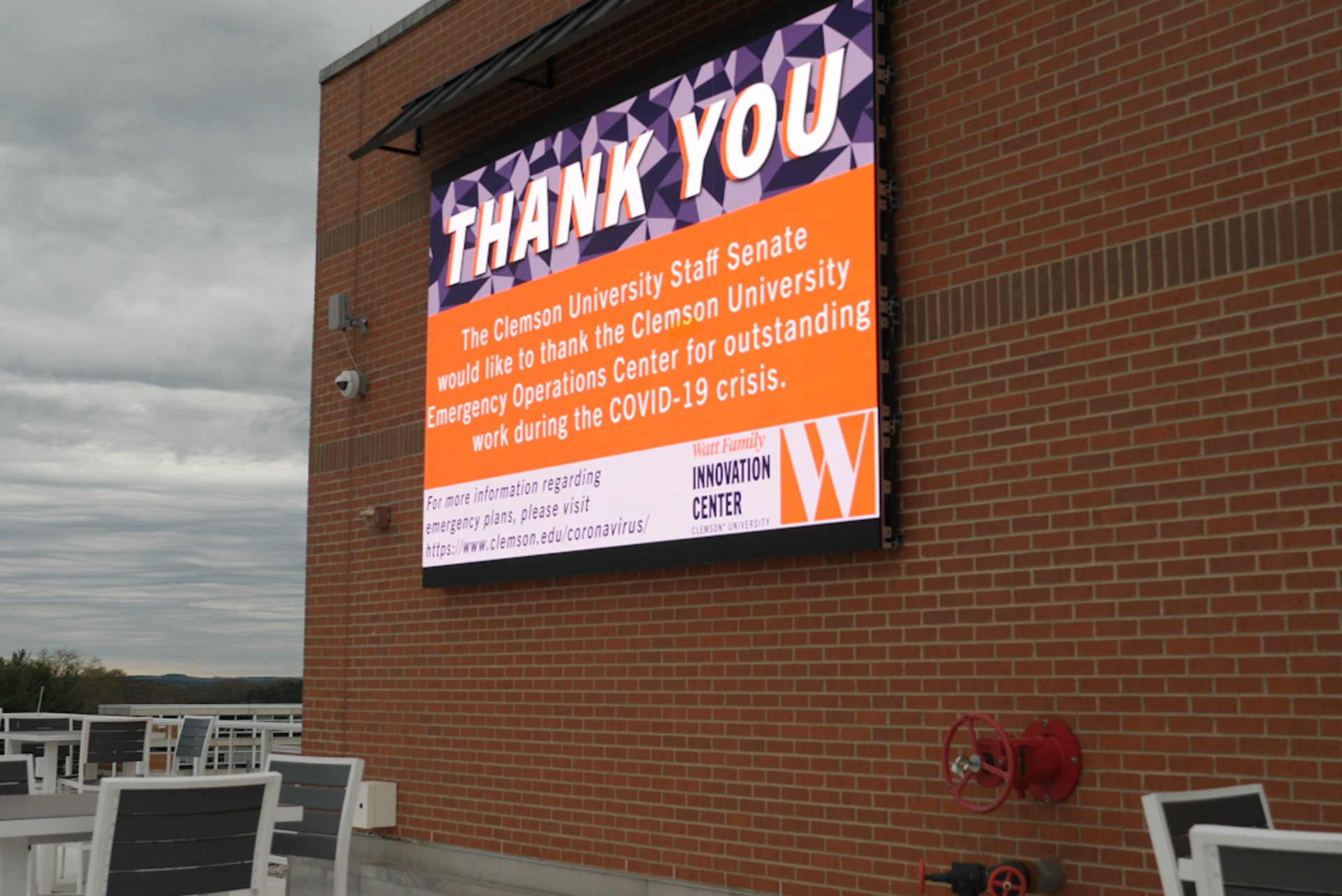Watt Family Innovation Center Rooftop Terrace—Clemson University Image