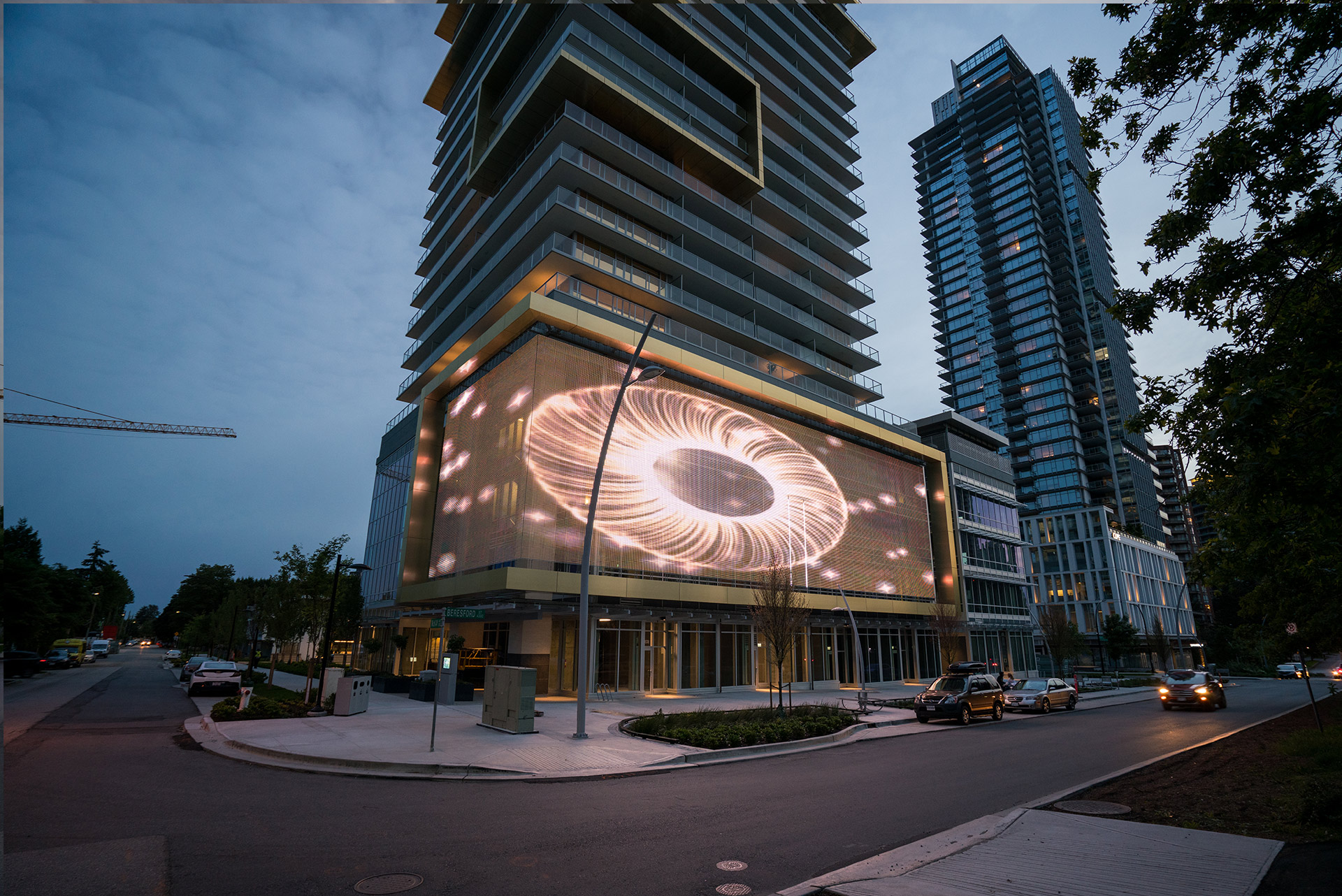 Gold House LED Public  Art Display  Image