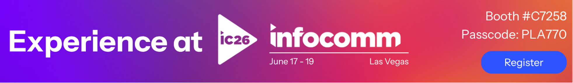 Visit Planar at InfoComm 2026