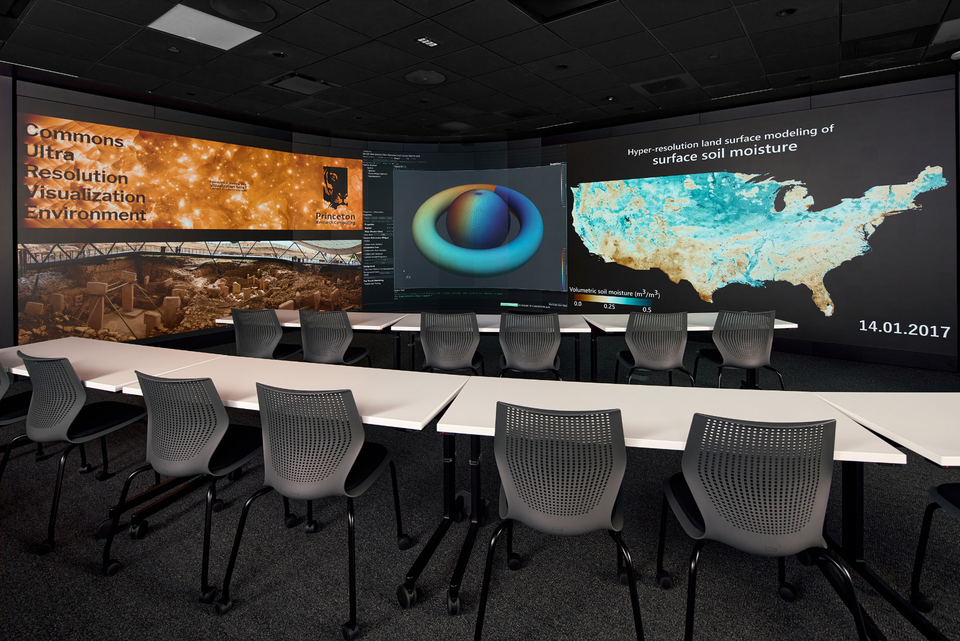 Princeton Research Computing Commons Visualization Lab Image