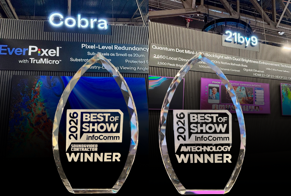 Cobra & 21by9 - InfoComm 2026 Awards Image