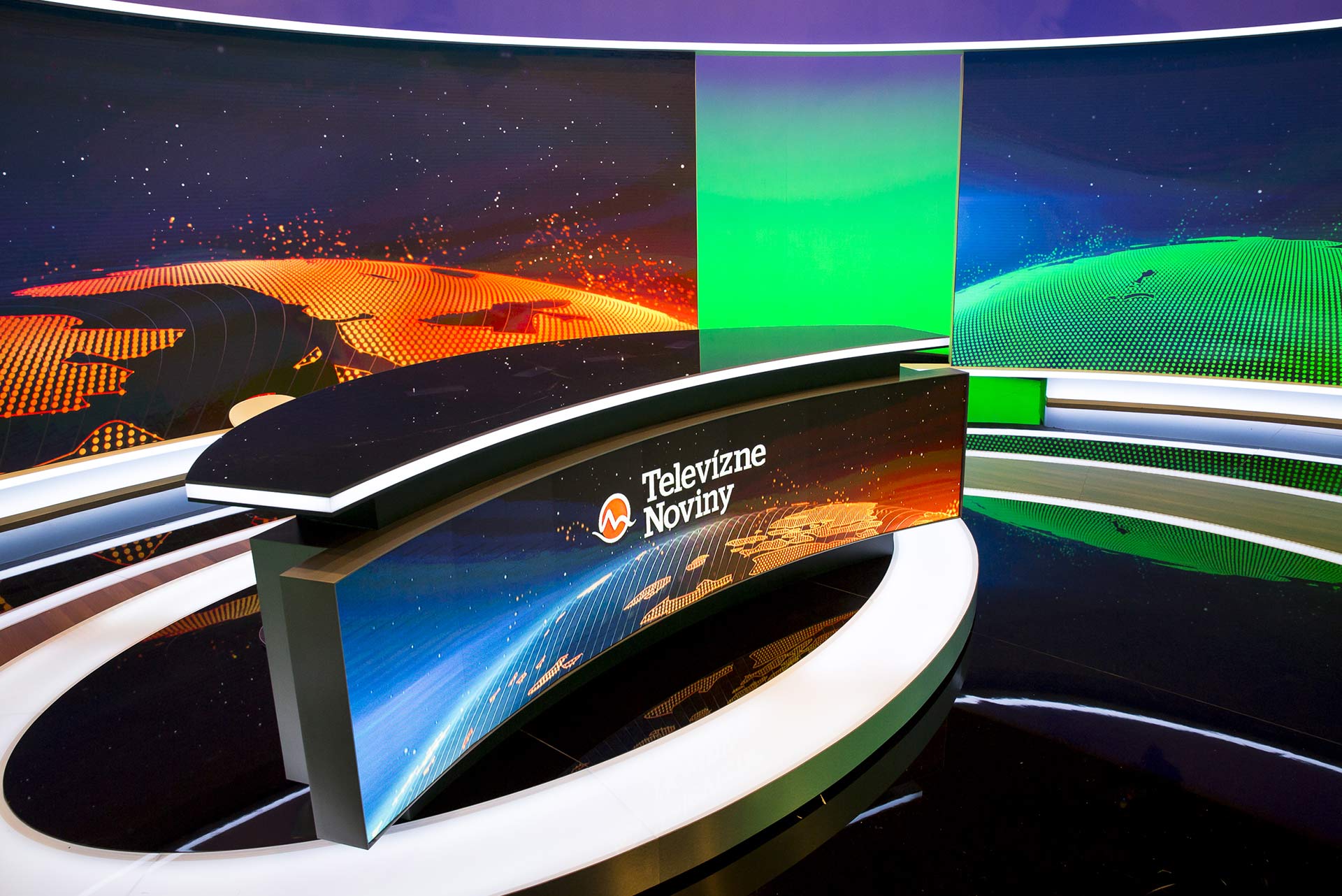 TV Markíza's News Studio Image